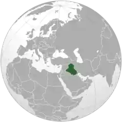 Location of Iraq