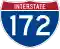 Interstate 172 marker