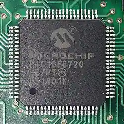 80-pin thin quad flat package (TQFP) – PIC microcontroller