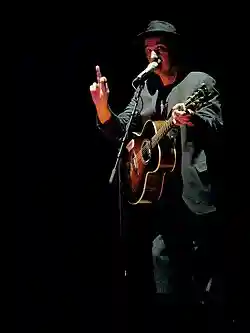 Bidini performing with Rheostatics at Massey Hall, 2007