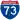Straßenschild der I-73
