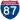 Straßenschild der I-87