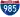 Straßenschild der I-985