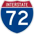 Interstate 72 marker