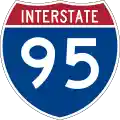 Interstate 95 marker