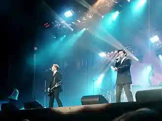 Modern Talking during their final concert in 2003