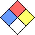 NFPA 704 four-colored diamond