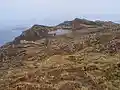 A view northwards along the summit ridge from a short distance north of the highest point