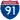Straßenschild der I-91