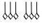 two groups of three minims