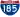 Straßenschild der I-185