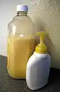 Refillable liquid soap dispenser