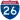 Straßenschild der I-26