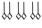 three groups of two minims