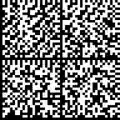 Lorem ipsum boilerplate text as four segment Data Matrix 2D