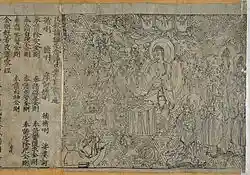The Chinese Diamond Sutra, the world's oldest Woodblock printing book from 868 CE