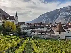Chur, looking upstream, to the west