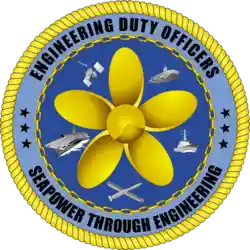 Official logo of the Engineering Duty Officer Community.