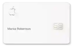 Example of physical Apple Card