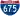 Straßenschild der I-675