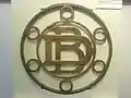 Dodge Brothers emblem c. 1910, removed from the gate of the "Dodge Main" before its 1981 demolition