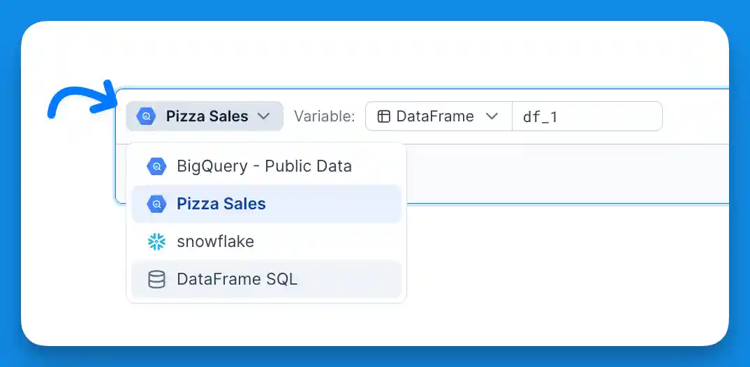 SQL selecting a data source