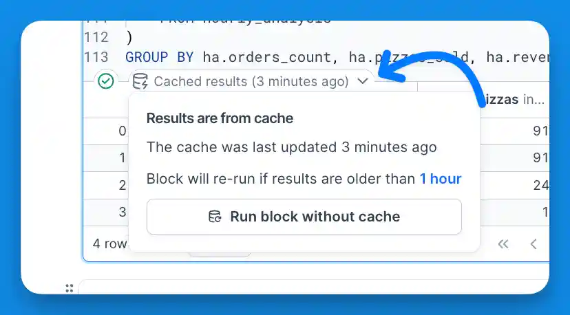 Query caching