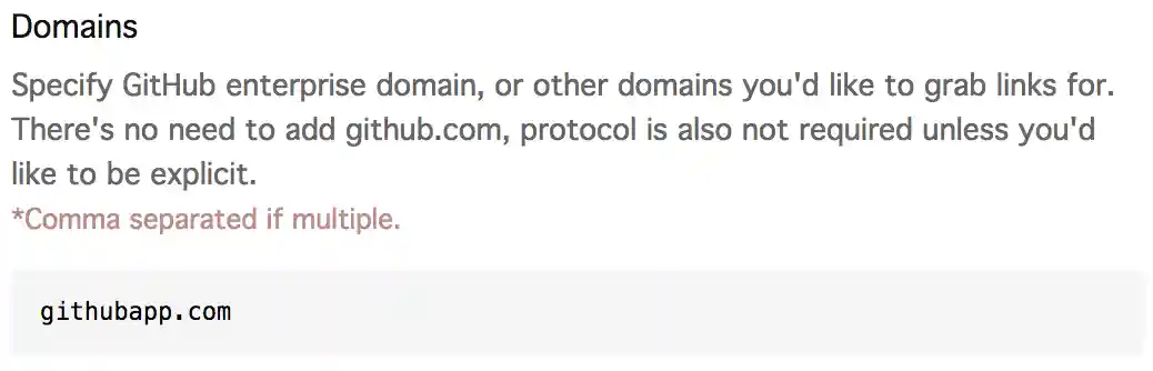 domain option