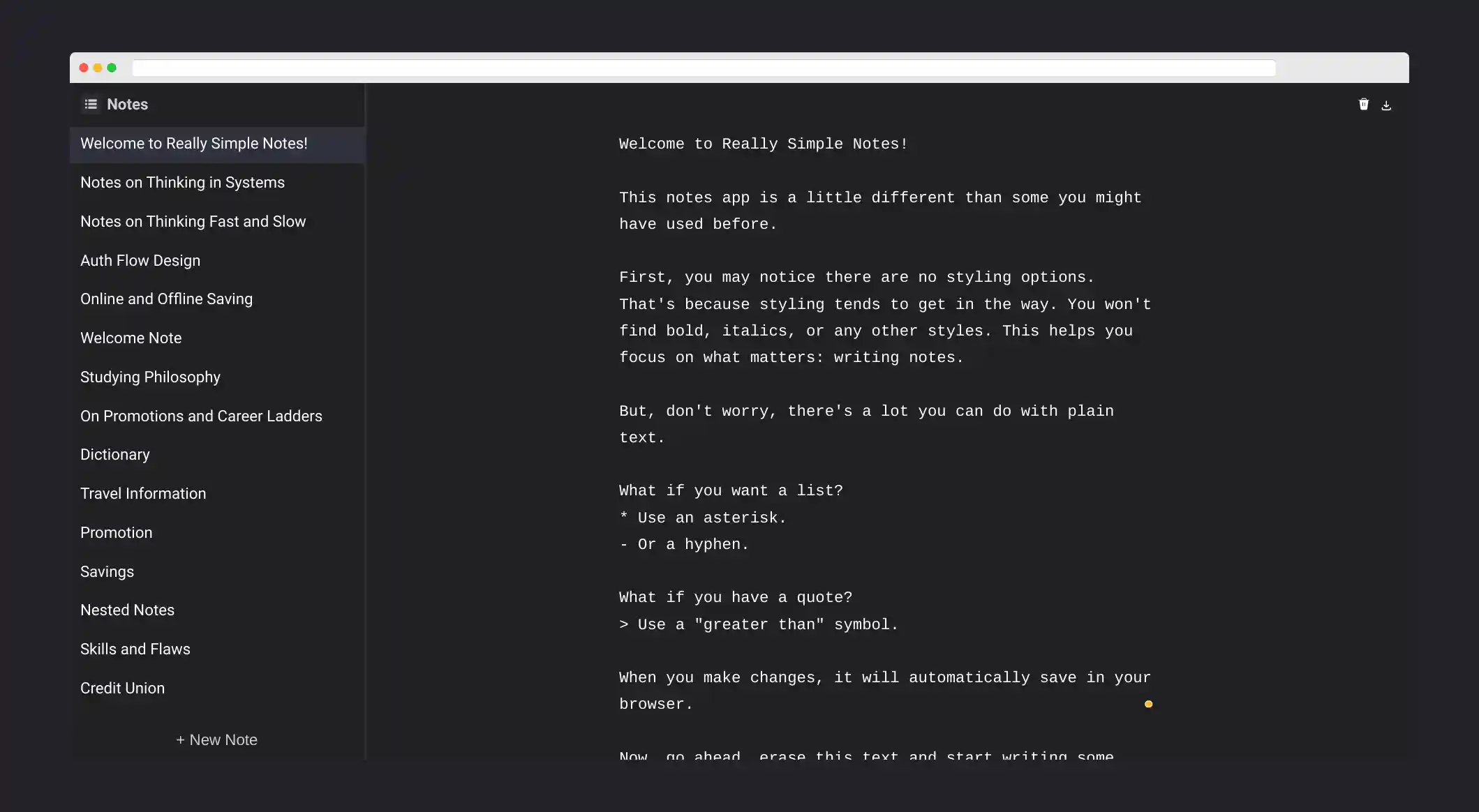 really-simple-notes-screen