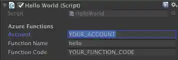 Azure Function details in Unity