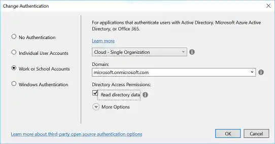 Work or School Accounts
