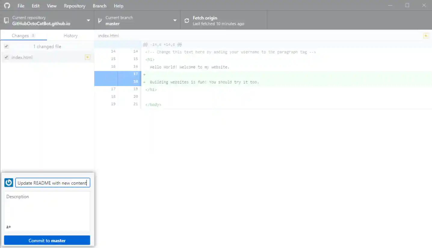 Commit-changes