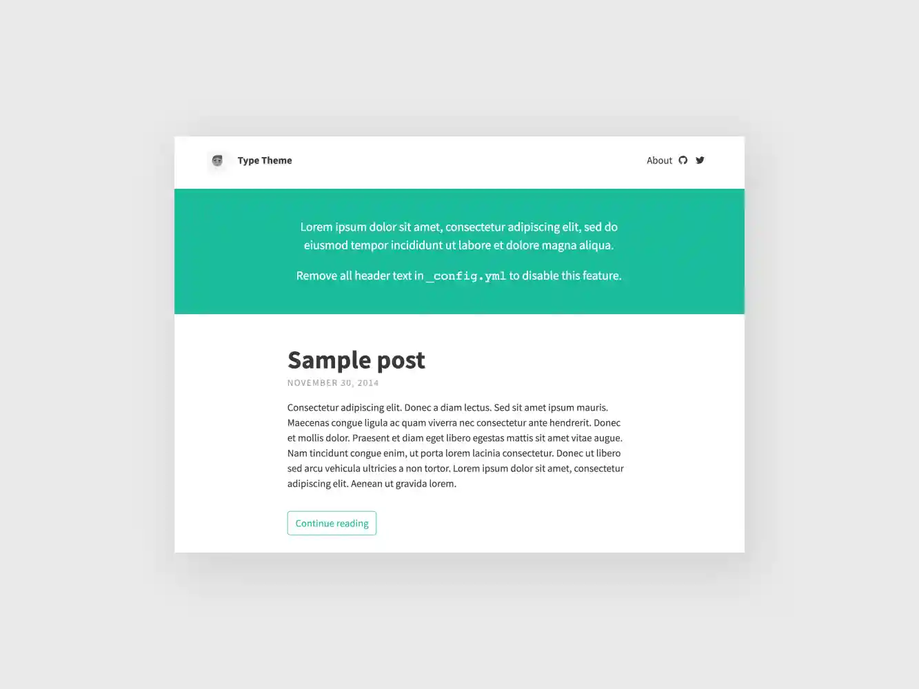 Default Type Theme blog