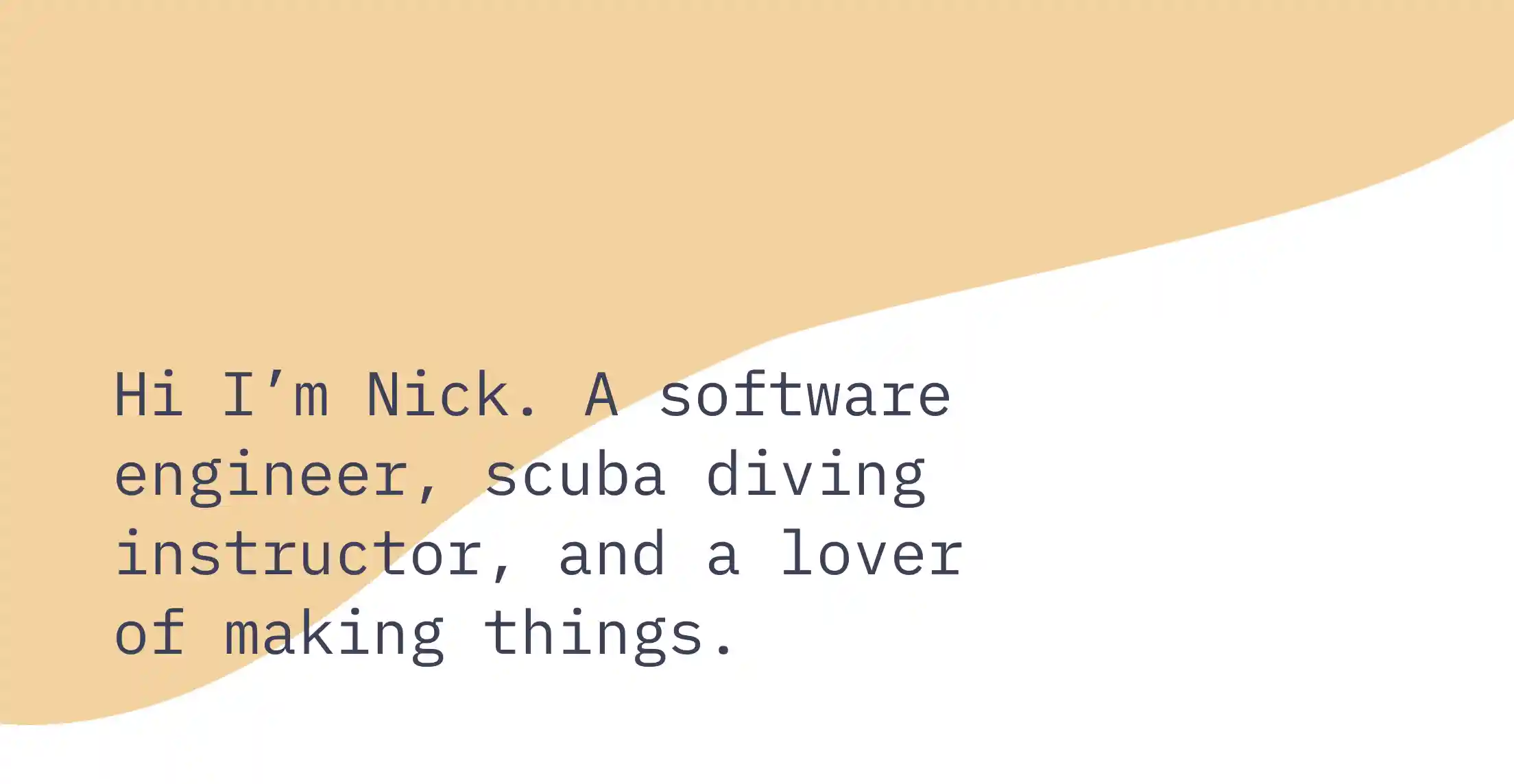 hi im nick readme image