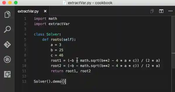 Refactoring a variable