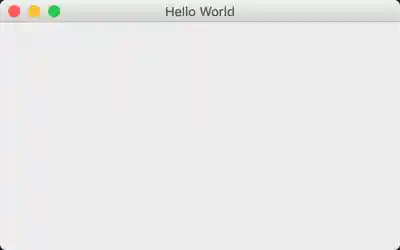 Hello World in wxPython
