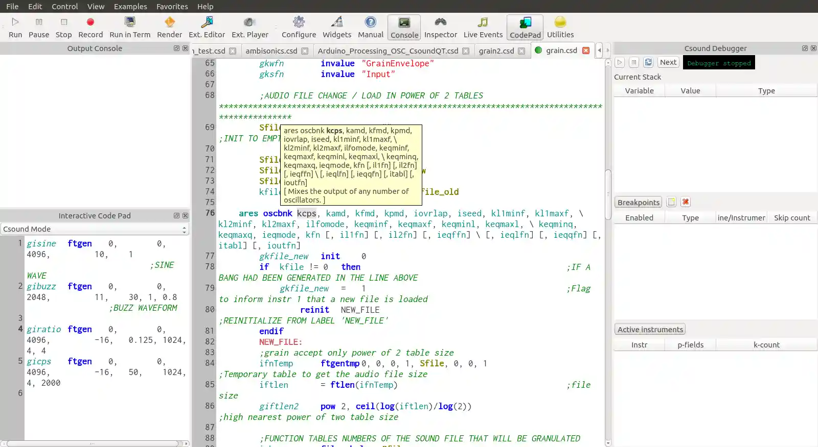 CsoundQt 0.8.3