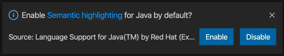 Semantic Highlighting Switch
