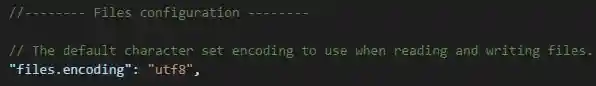 files.encoding setting