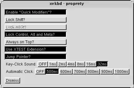 Property panel