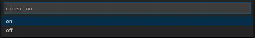 Python Enable Linting command dropdown