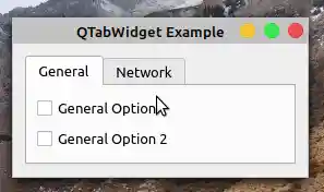 QTabWidget Example