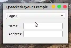 QStackedLayout Example