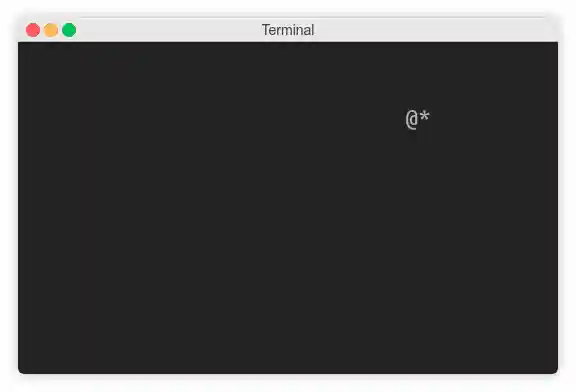 The retro snake game built with curses library
