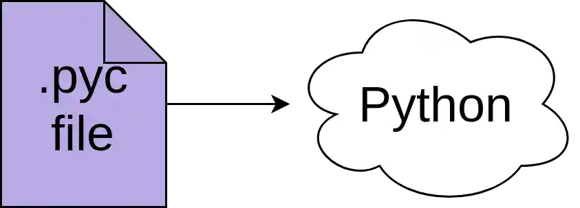 Python executes a pyc file.