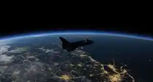Space Shuttle Atlantis in orbit
