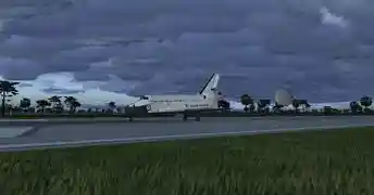Wheels stop in KSC