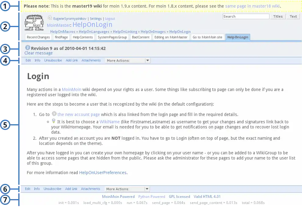Page layout in modernized theme