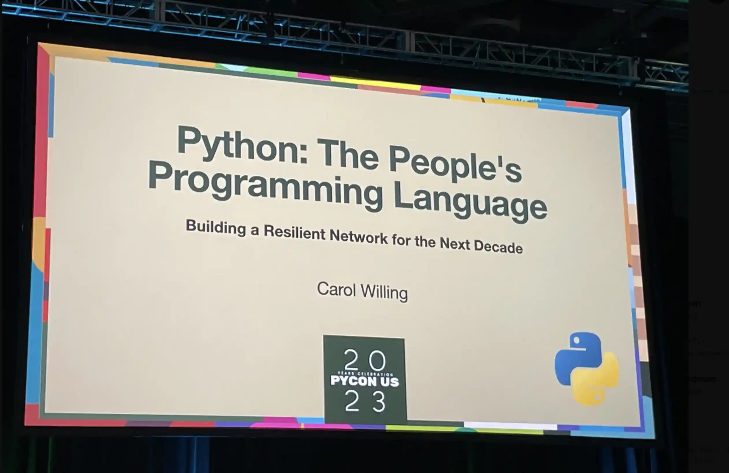 PyCon 2023 Keynote: Python -- The People's Programming Language PyCon 2023 Keynote: Python – The People’s Programming Language