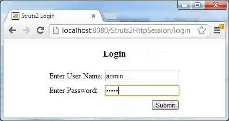 test login page